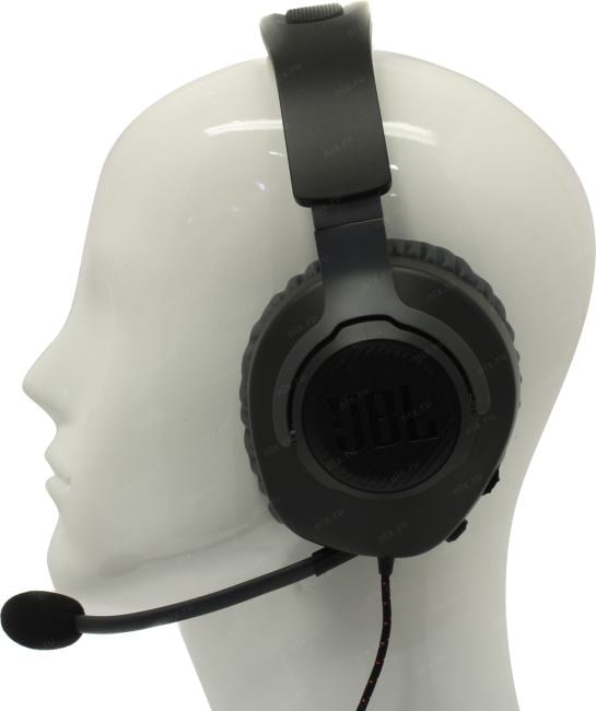 Наушники с микрофоном JBL Quantum 100 <Black> (шнур 1.2м, с  регулятором громкости) <JBLQUANTUM100BLK>