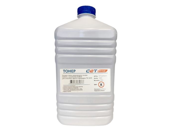Тонеры и девелоперы Тонер (CPT) + носитель CE28 TN-324K для KONICA MINOLTA Bizhub C258/308/368 (Japan) Black, 579г/бут, CET111072579, TN-324K