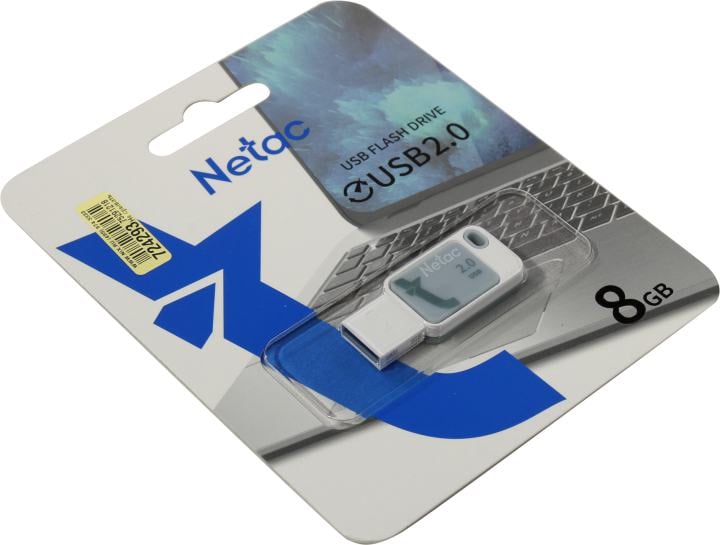 Netac <NT03UA31N-008G-20BL> USB2.0 Flash  Drive 8Gb (RTL)