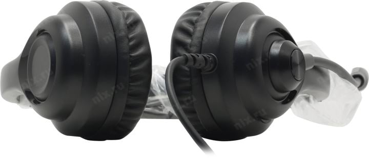 Наушники с микрофоном A4Tech HU-8 Black (USB, шнур 2м,  с регулятором громкости)
