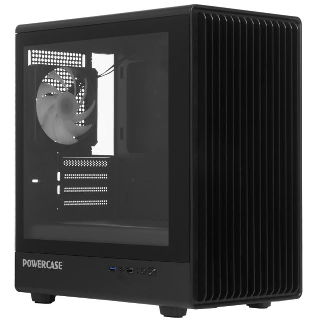 Корпус Powercase CMMCB-A4, Mistral Micro C4B, mATX, TG, 4×120мм ARGB