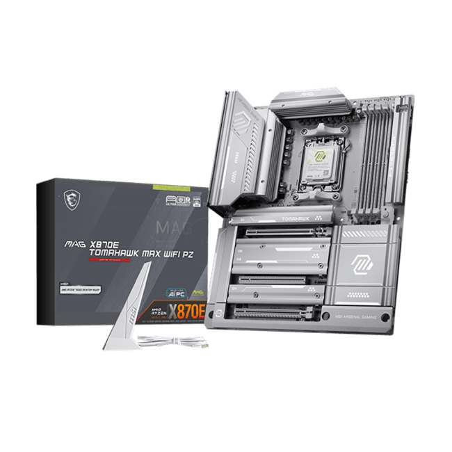 MSI MAG X870E TOMAHAWK MAX WIFI PZ X870E, AM5, 4*DDR5, 3*PCIEx16, 4*M.2, 2*TypeC,  2*USB3.2Gen2, 7*USB3.2Gen1, 8*USB2.0,