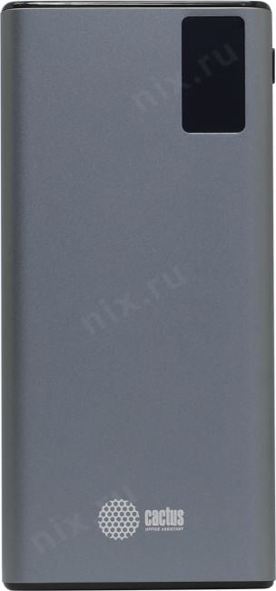 Внешний аккумулятор Cactus <CS-PBFSLT-10000> (2xUSB,  USB-C, 3A,10000mAh, Li-Pol)