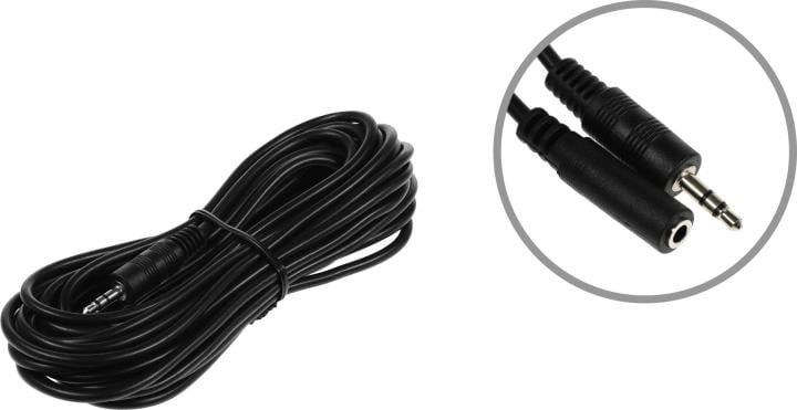 Кабель-удлинитель NINGBO JAAC003-5, Jack 3.5mm M/F, 5м