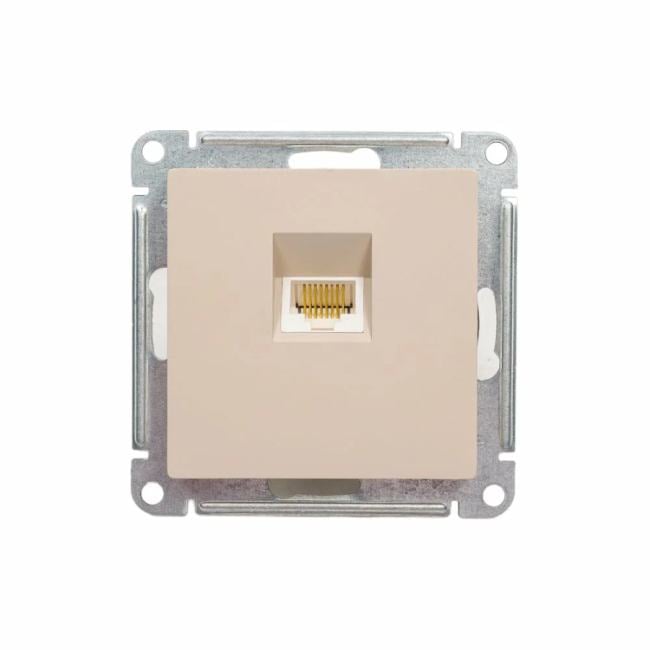 Schneider Electric ATN001283 ATLASDESIGN РОЗЕТКА компьютерная RJ45, кат.  5Е, механизм, ПЕСОЧНЫЙ