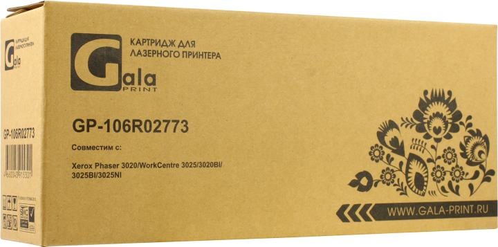 Картридж лазерный GalaPrint GP-106R02773 черный (1500 стр) для Xerox Phaser 3020/WorkCentre 3025/3020BI/3025BI/3025NI (для аппаратов, выпущенных после 01.07.2017)