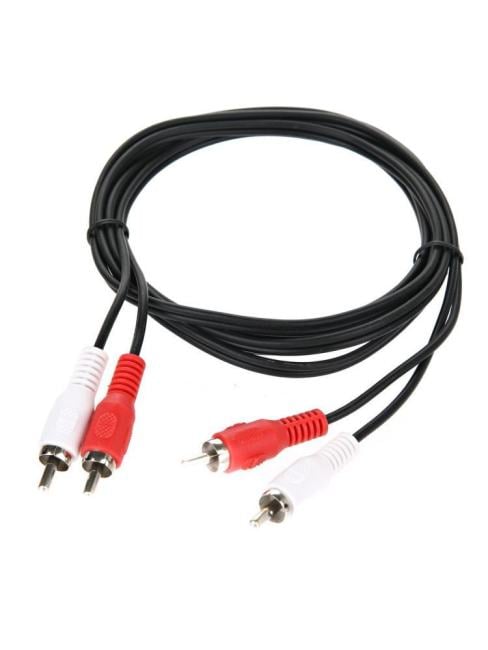 Telecom Кабель соединительный (TAV7158-3M) 2xRCA (M) - 2xRCA (M) black 3m [6926123462867]