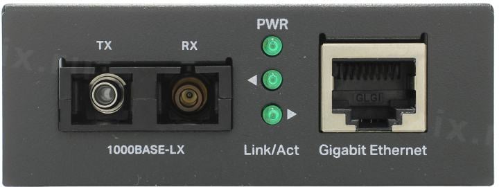 TP-LINK <MC210CS> 1000Base-T to 1000Base-LX/LH Media Converter  (1UTP, 1SC, SM)