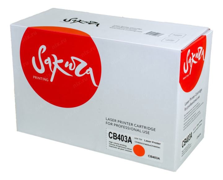 SACB403A SACB403A Картридж SAKURA CB403A   для HPColor LaserJet CP4005/CP4005n/CP4005dn,  пурпурный, 7500 к.
