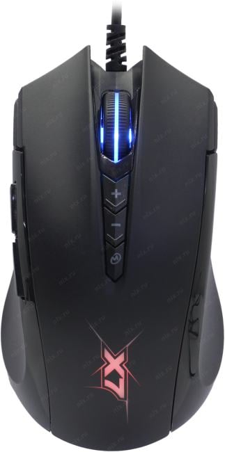 A4Tech Gaming Mouse <X-89 Black>  (RTL) USB 8btn+Roll