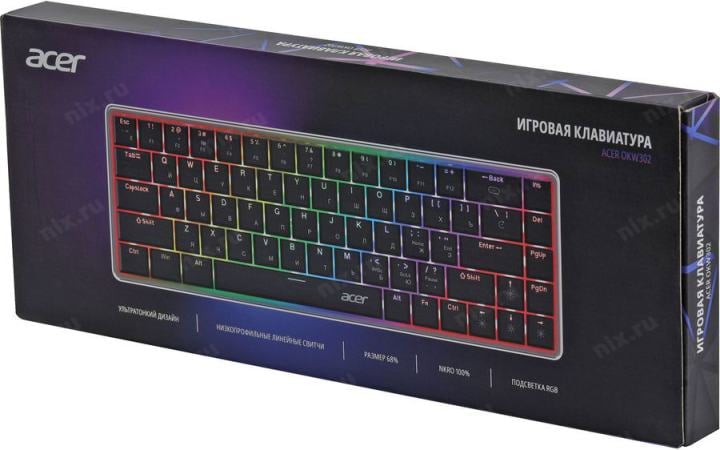 Клавиатура Acer  OKW302  <ZL.KBDCC.01C>  <USB> 68КЛ