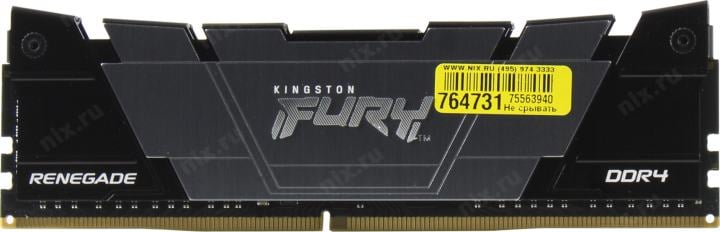 Kingston Fury Renegade <KF432C16RB2/8> DDR4 DIMM  8Gb <PC4-25600> CL16