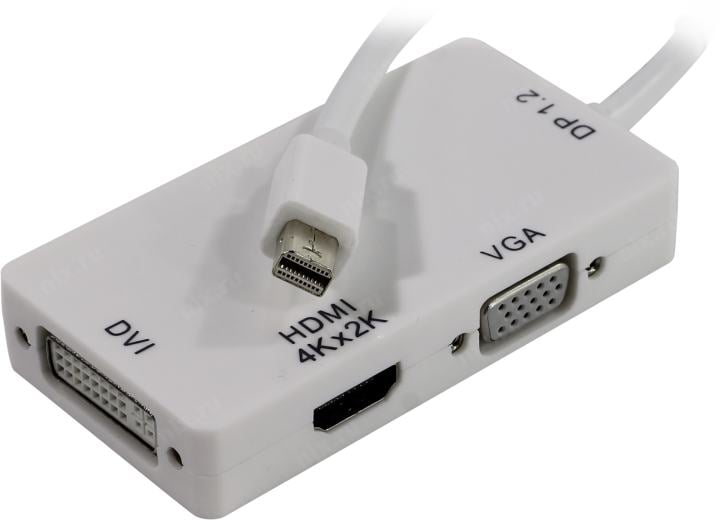 Orient <C320> Кабель-адаптер miniDisplayPort(M)  ->  HDMI  19(F)/DVI(F)/VGA (15F)