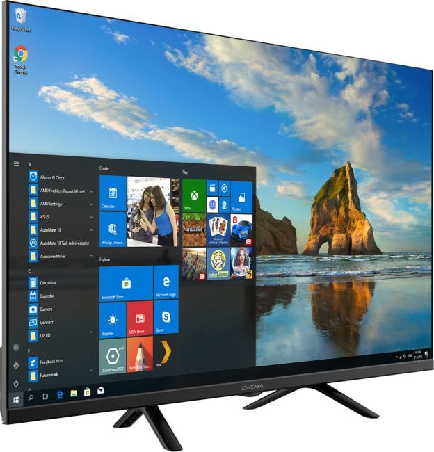 Телевизор LED Digma 32" DM-LED32SBB34 Салют ТВ Frameless Metal черный HD 60Hz DVB-T DVB-T2 DVB-C DVB-S  DVB-S2 USB WiFi