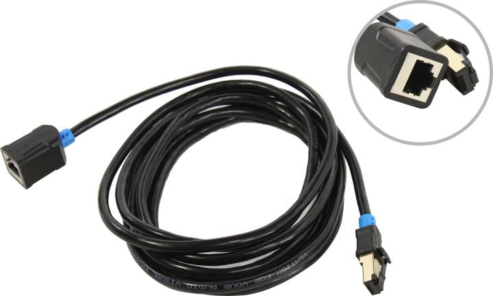 Vention <IBLBI> Patch Cord удлинитель  SSTP  кат.6  3м, чёрный