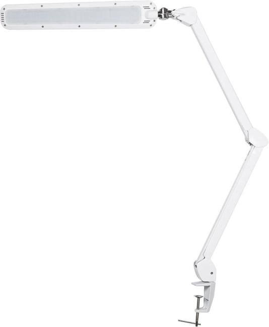 31-0408 Лампа настольная бестеневая REXANT, струбцина, «ECO light t», 90 SMD LED,  сенсорный диммер, белая