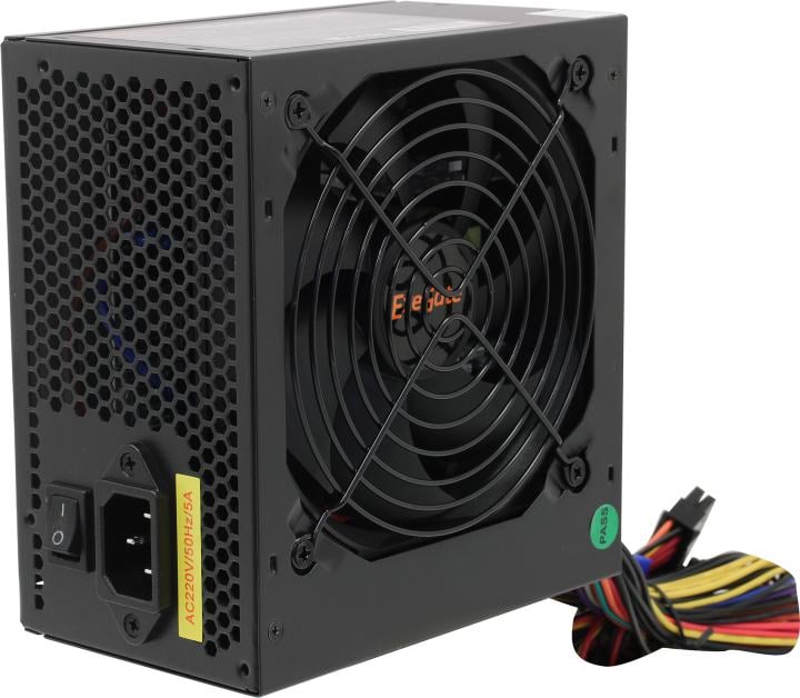 Exegate EX260638RUS Блок питания 400W Exegate 400PPE, ATX, black, APFC, 12cm, 24p+4p, PCI-E, 3*IDE, 5*SATA, FDD