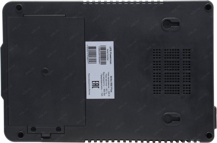 UPS 850VA PowerMAN Brick 850 Plus, 8 евро розеток, USB, защита  телефонной  линии/RJ45
