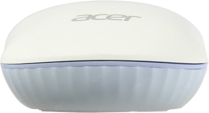 Acer Wireless Optical Mouse OMR205 White/Blue  <ZL.MCEEE.02H>  (RTL)  USB 3btn+Roll