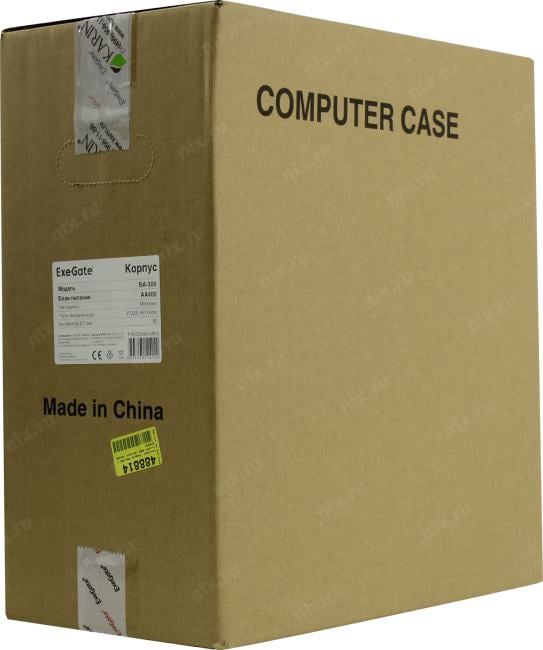 Minitower  Exegate <BA-309>  MicroATX  400W  (24+4пин) <EX286425RUS>