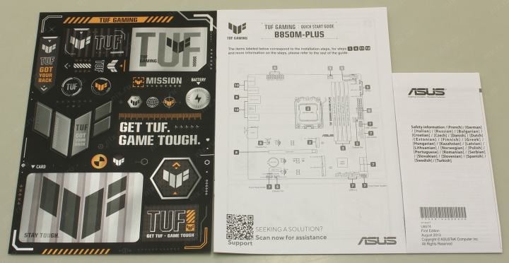 ASUS TUF GAMING B850M-PLUS (RTL) AM5 <B850> PCI-E HDMI+DP 2.5GbLAN  SATA MicroATX 4DDR5
