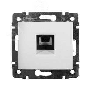 Розетка Legrand 774438, телефонная RJ11, 4 конт., 1 коннектор, белый