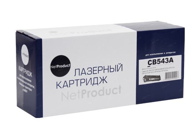 Картридж NetProduct N-CB543A для HP CLJ CM1300/CP1210, пурпурный, 1,5K