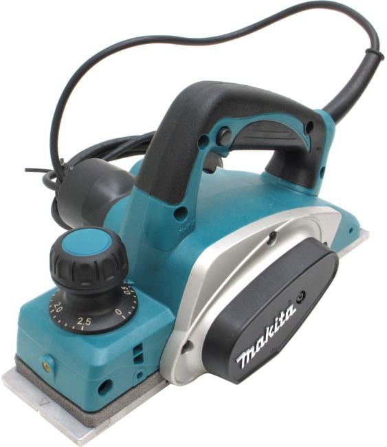 Makita <KP0800> Электрорубанок (620W, 17000 об/мин, глубина2.5 мм,  ширина 82 мм)