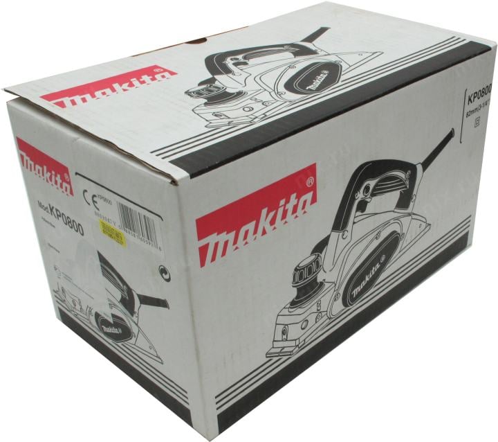 Makita <KP0800> Электрорубанок (620W, 17000 об/мин, глубина2.5 мм,  ширина 82 мм)