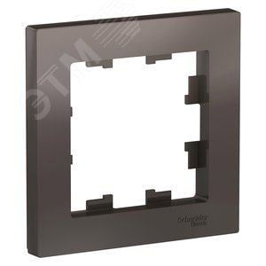 Schneider Electric ATN000601 Рамка однопостовая  ATLASDESIGN  мокко