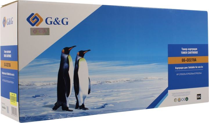 Тонер-картридж G&G - 650A, Лазерный, Черный, 13000стр, аналог HP 650A, GG-CE270A
