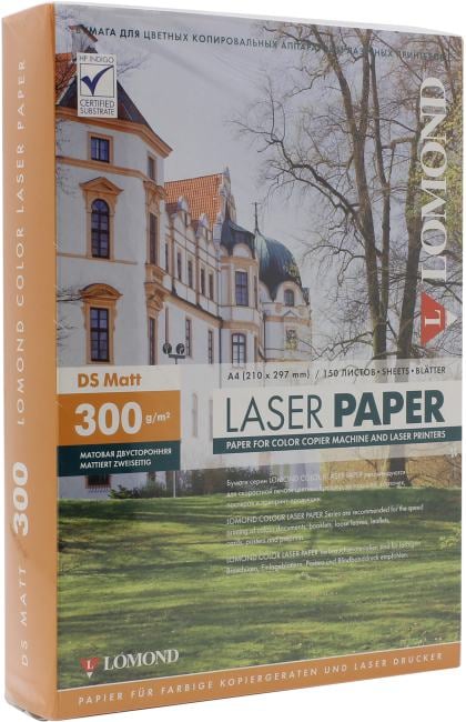 <062736> Бумага Lomond [A4] матовая 2х сторонняя, (для лазерной печати), 300 г/м2, 150л [0300743]