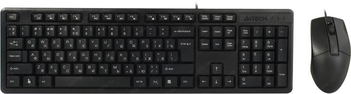 Клавиатура A4Tech KK-3330 USB Black (Кл-ра, USB,+Мышь,3кн,  Roll,  USB)