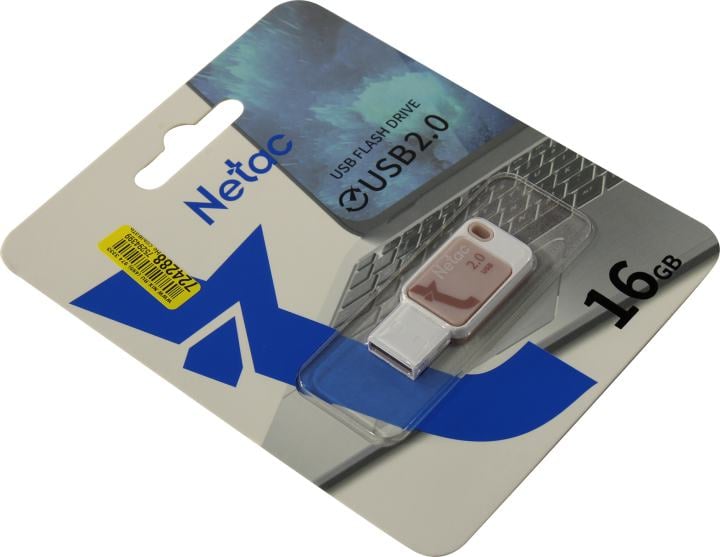 Netac <NT03UA31N-016G-20PK> USB2.0 Flash Drive  16Gb  (RTL)