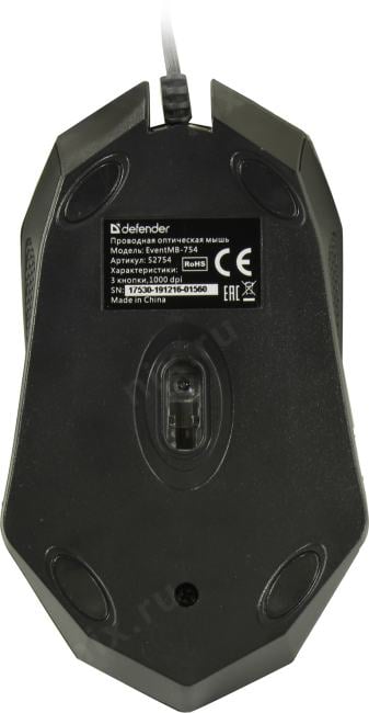 Defender Optical Mouse Event <MB-754>  (RTL)  USB  3btn+Roll <52754>