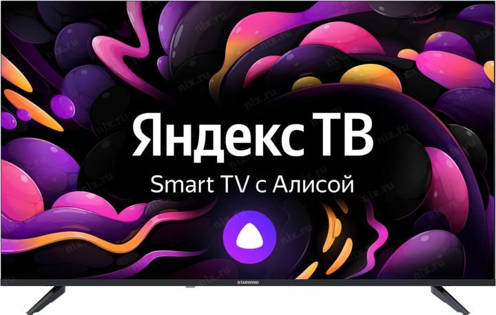 43"    LED ЖК телевизор Starwind SW-LED43UG403 (3840x2160, HDMI, LAN, WiFi, BT, USB,  DVB-T2,  SmartTV)