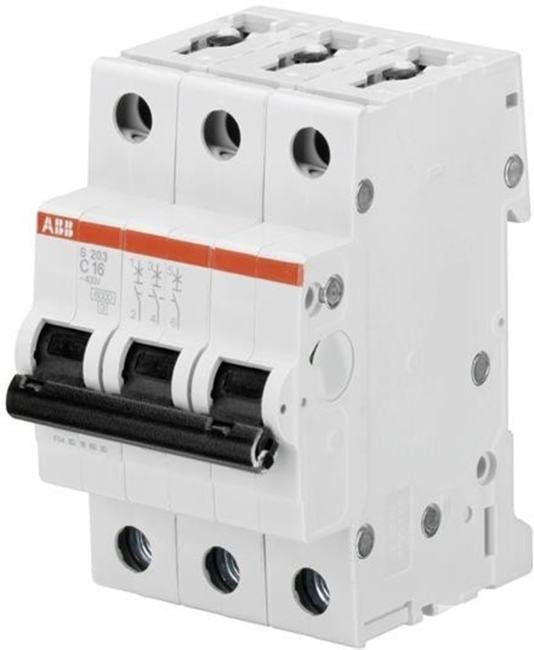 Выключатель автоматический модульный 3п C 20А 6кА S203 ABB 2CDS253001R0204