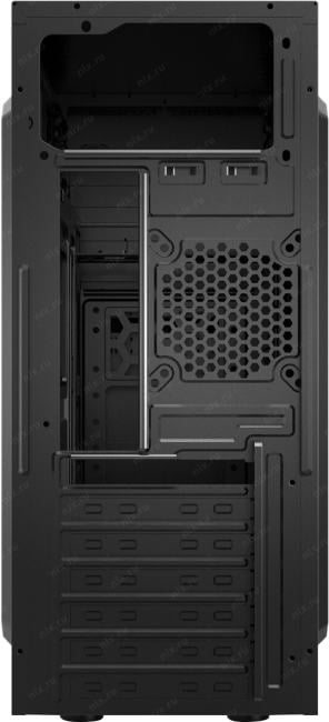 Корпус ПК CBR PCC-ATX-E180-USB32-USB22-WPSU, Midi Tower, без БП, чёрный