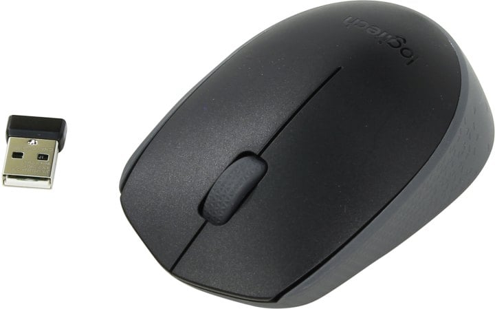 Logitech M171 Wireless Black Mouse <910-004424/910-004643>  (RTL) USB 3btn+Roll
