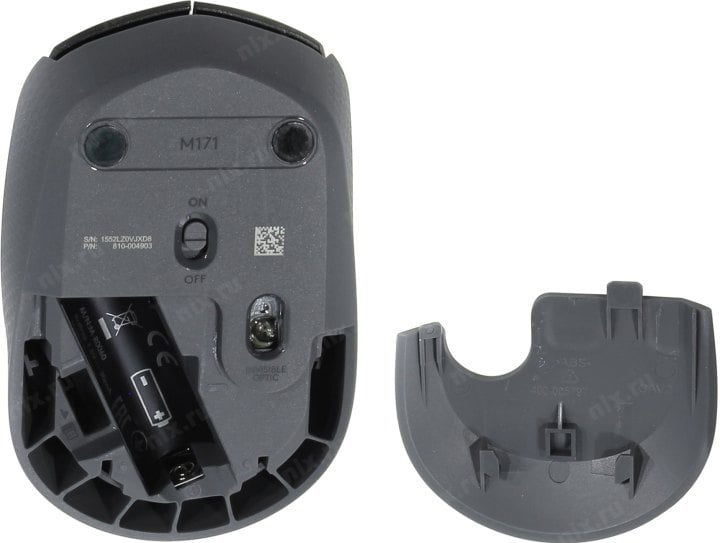Logitech M171 Wireless Black Mouse <910-004424/910-004643>  (RTL) USB 3btn+Roll