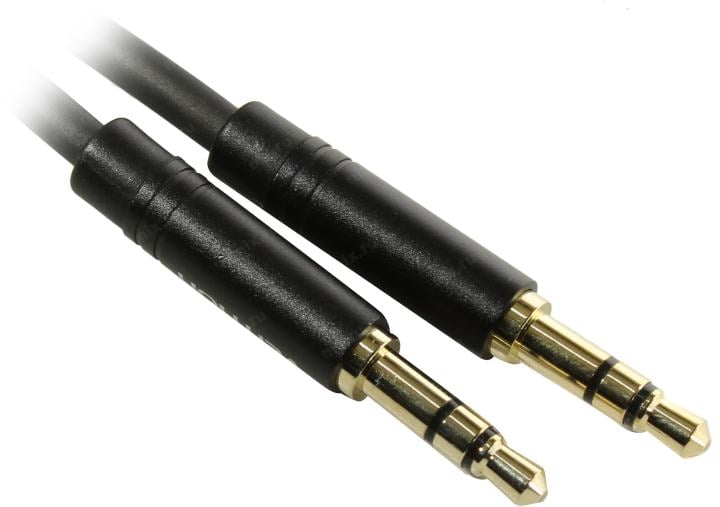 Кабель Jack 3.5mm(M)-Jack 3.5mm(M), 1.5м, черный Vention BAKBG (BAKBG)