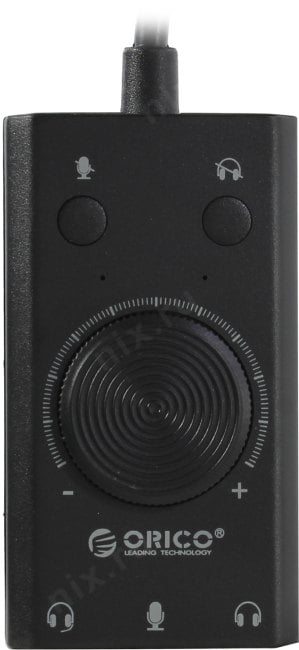 Orico <SC2-BK> USB адаптер для  наушников с микрофоном