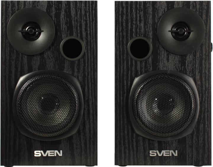 Колонки SVEN SPS-585  Black (2x10W, дерево)