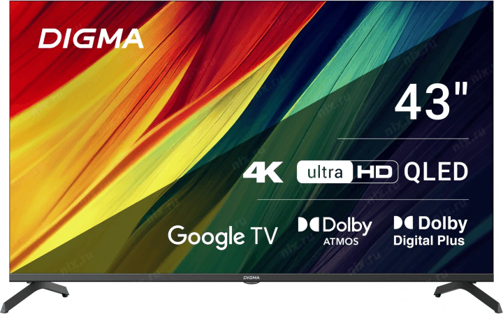43"   QLED ЖК телевизор  Digma  DM-LED43UQB31