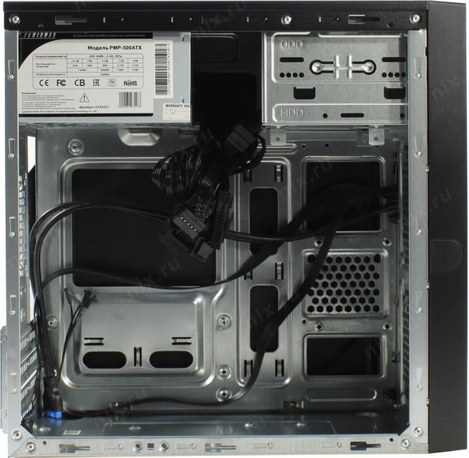 Minitower Powerman <SV511>  MicroATX 500W (24+2x4+2x6/8пин)