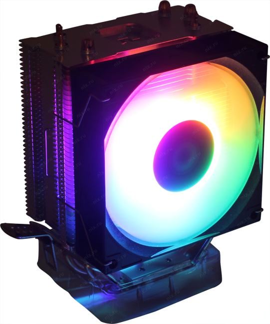 Deepcool <R-AG300-BKLNMN-G>  AG300 LED (4пин,115x/1200/1700/AM4/AM5,30.5дБ,500-3050об/мин,Al+тепл.трубки)
