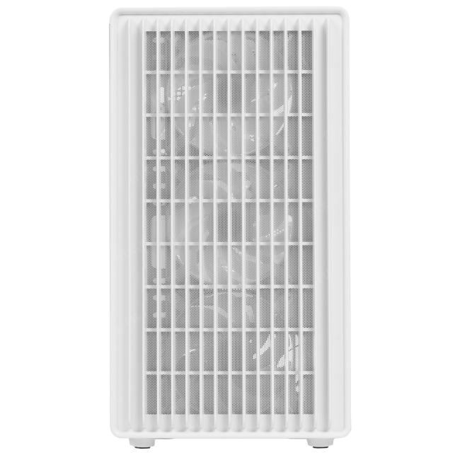 Корпус Powercase Mistral Micro C4W ARGB, Tempered Glass, 4x 120mm ARGB PWM Fan, белый, mATX  (CMMCW-A4)