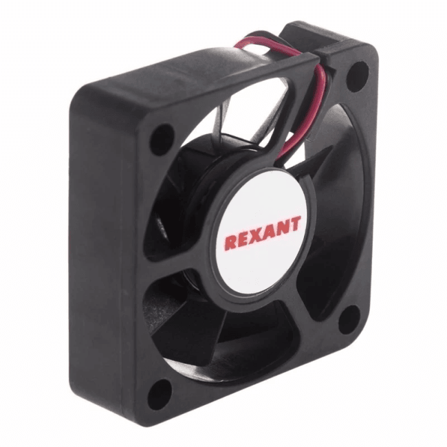 Вентилятор корпусной Rexant RX 5015MS, 50 мм, 5000 об/мин, 33 дБ, 2 pin, без подсветки