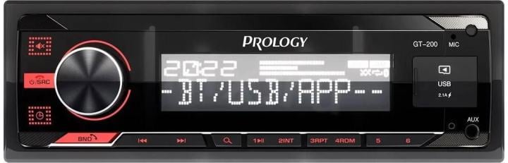 Автомагнитола Prology GT-200 1DIN 4x55Вт  v4.2 ПДУ (PRGT200)