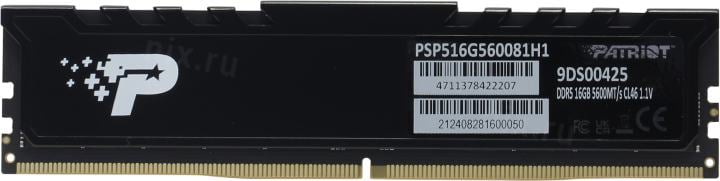 Patriot Signature Line Premium <PSP516G560081H1> DDR5  DIMM 16Gb<PC5-44800> CL46